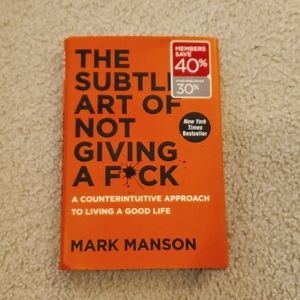 "The Subtle Art of Not Giving a Fuck" book by Mark Manson
